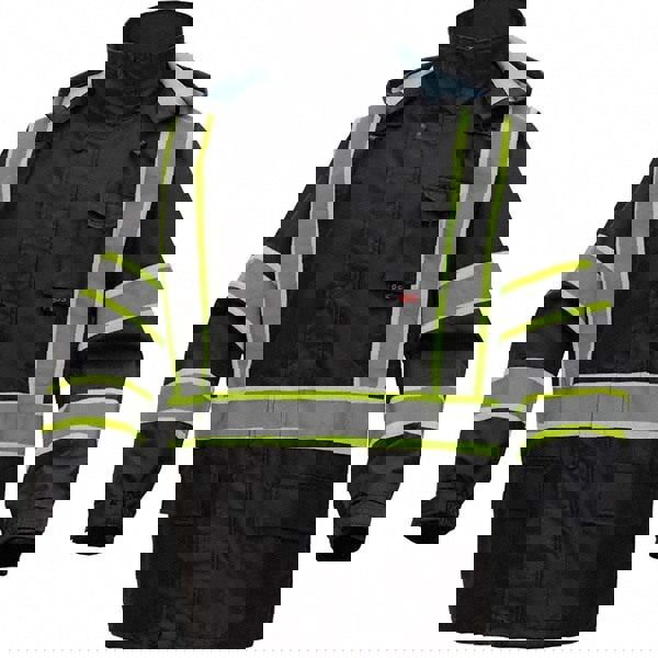 Rain Jacket: Size XL, Black, Polyester