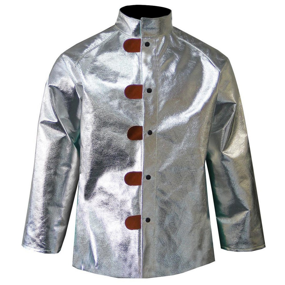 Jackets & Coats; Garment Style: Jacket ; Size: 2X-Large ; Garment Type: Welding/Flame Retardant ; Gender: Men ; Material: Aramid; Aluminized Thermonol ; Closure Type: Snaps