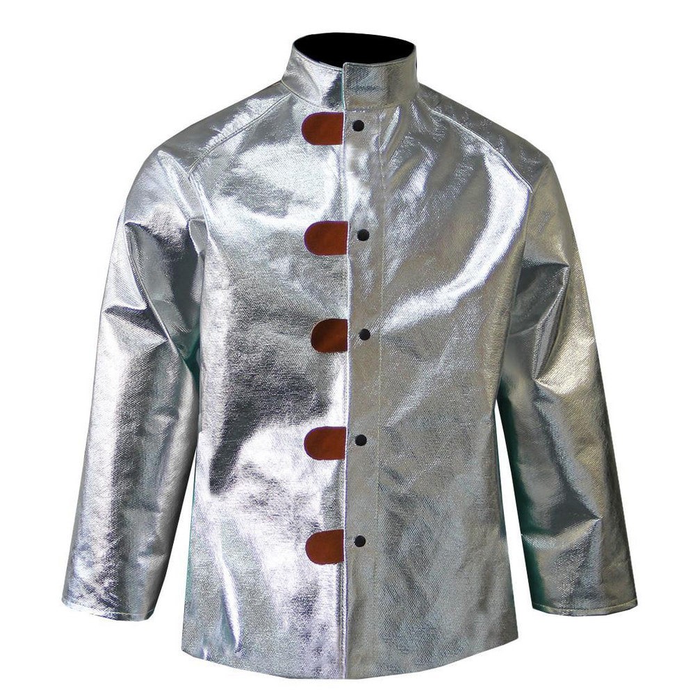 Jackets & Coats; Garment Style: Jacket ; Size: 4X-Large ; Garment Type: High Heat ; Gender: Men's ; Color: Silver ; Material: Aluminized Para Aramid