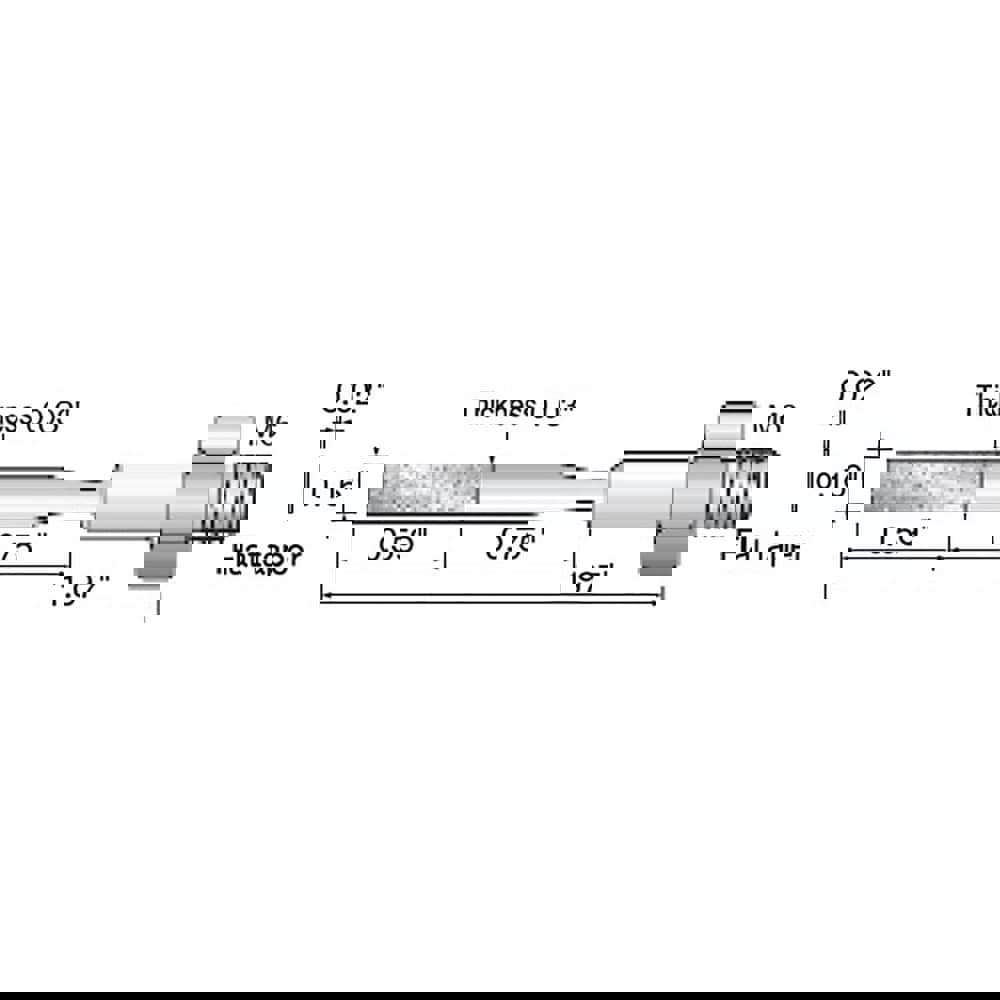 Rotary & Multi-Tool Accessories; Accessory Type: Electroplated Diamond File ; For Use With: SHEENUS ZERO ; Number Of Pieces: 1 ; Additional Information: .4x4x15mm; 320g ; Features: Diamond