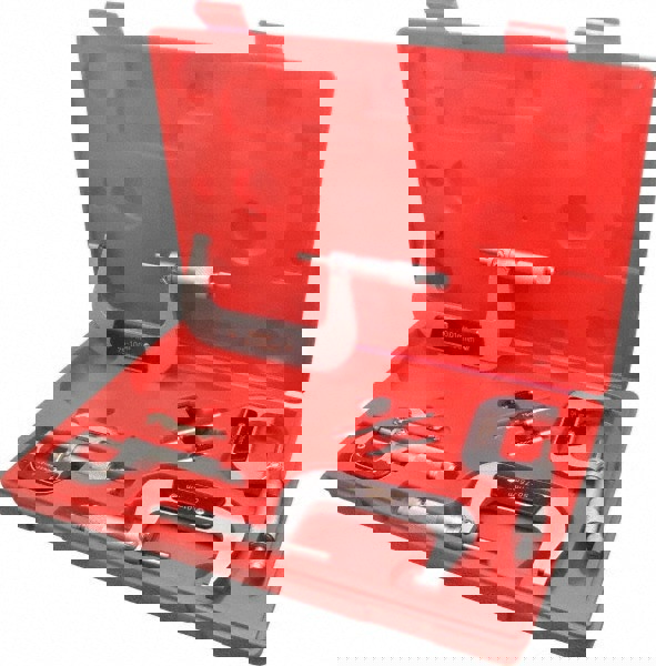 Mechanical Outside Micrometer Set: 4 Pc, 0.01 mm Graduation