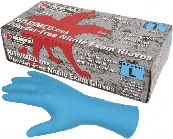 Disposable Glove: Size 2X-Large, 6.0 mil, Nitrile, Medical Grade, Powder-Free