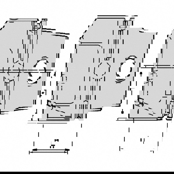 Modular Grooving Head: Left Hand, Blade Holder Head, KM80TS System Size