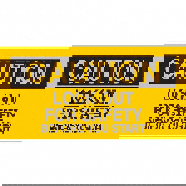 Accident Prevention Label: Rectangle