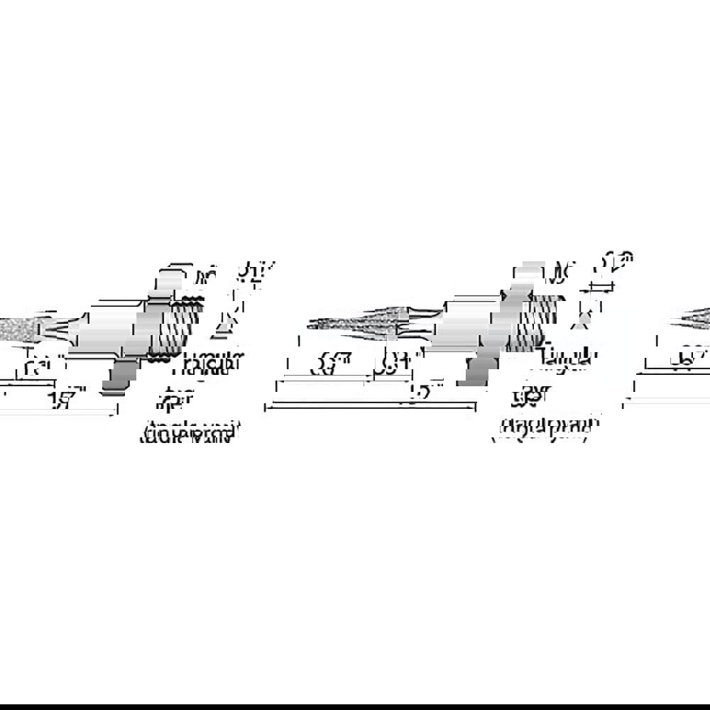 Rotary & Multi-Tool Accessories; Accessory Type: Electroplated Diamond File ; For Use With: SHEENUS ZERO ; Number Of Pieces: 1 ; Additional Information: 3x17mm; 320g; Triangle