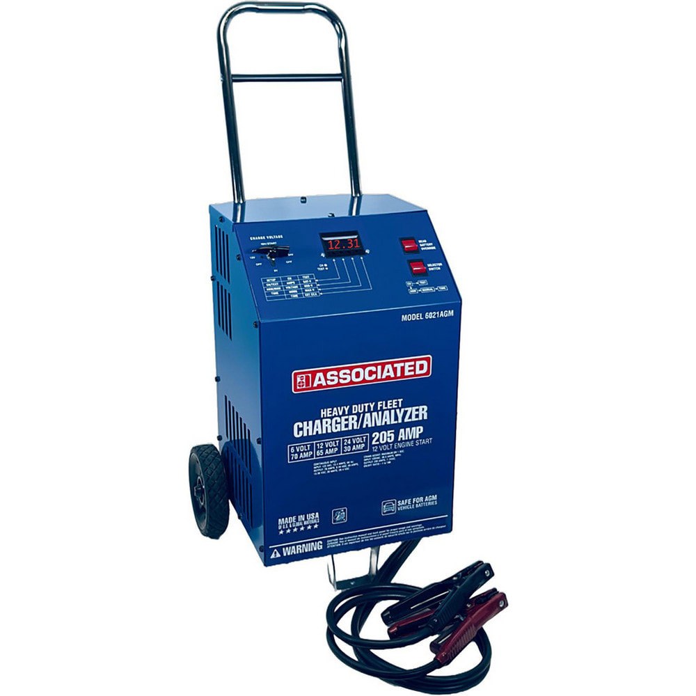 Automotive Battery Chargers & Jump Starters; Type: Wheeled Battery Charger 6/12/24V with 12V AGM Safe Setting ; Jump Starter Type: Battery ; Battery Charger Type: Analyzer; Heavy-Duty Fleet Charger ; Amperage Rating: 30; 65; 70; 205