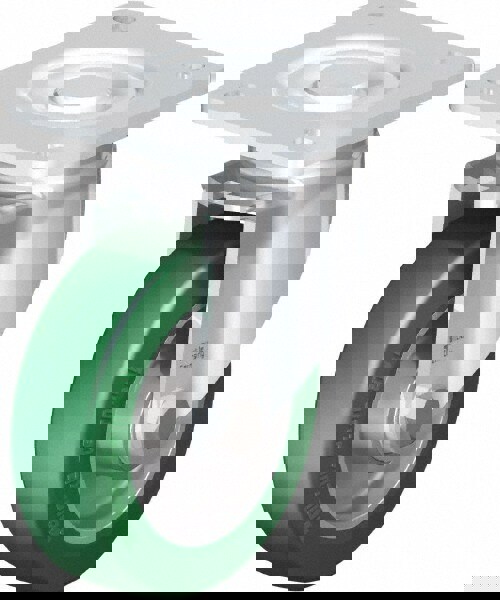 Swivel Top Plate Caster: Polyurethane-Elastomer Blickle Softhane, 5