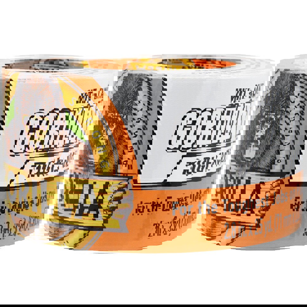 Duct & Foil Tape; Tape Type: Utility ; Thickness (mil): 16.7500 ; Width (Inch): 4 ; Color: White ; Series: Gorilla Tape ; Length Range: 12 to 35.9 yd