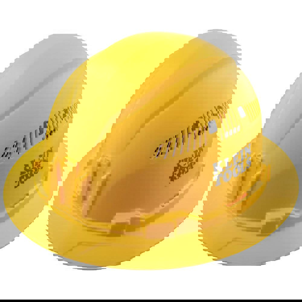 Hard Hats; Hard Hat Style: Full Brim ; Color: Yellow ; Application: Construction ; Material: ABS ; Class Rating: C ; Vented: Yes