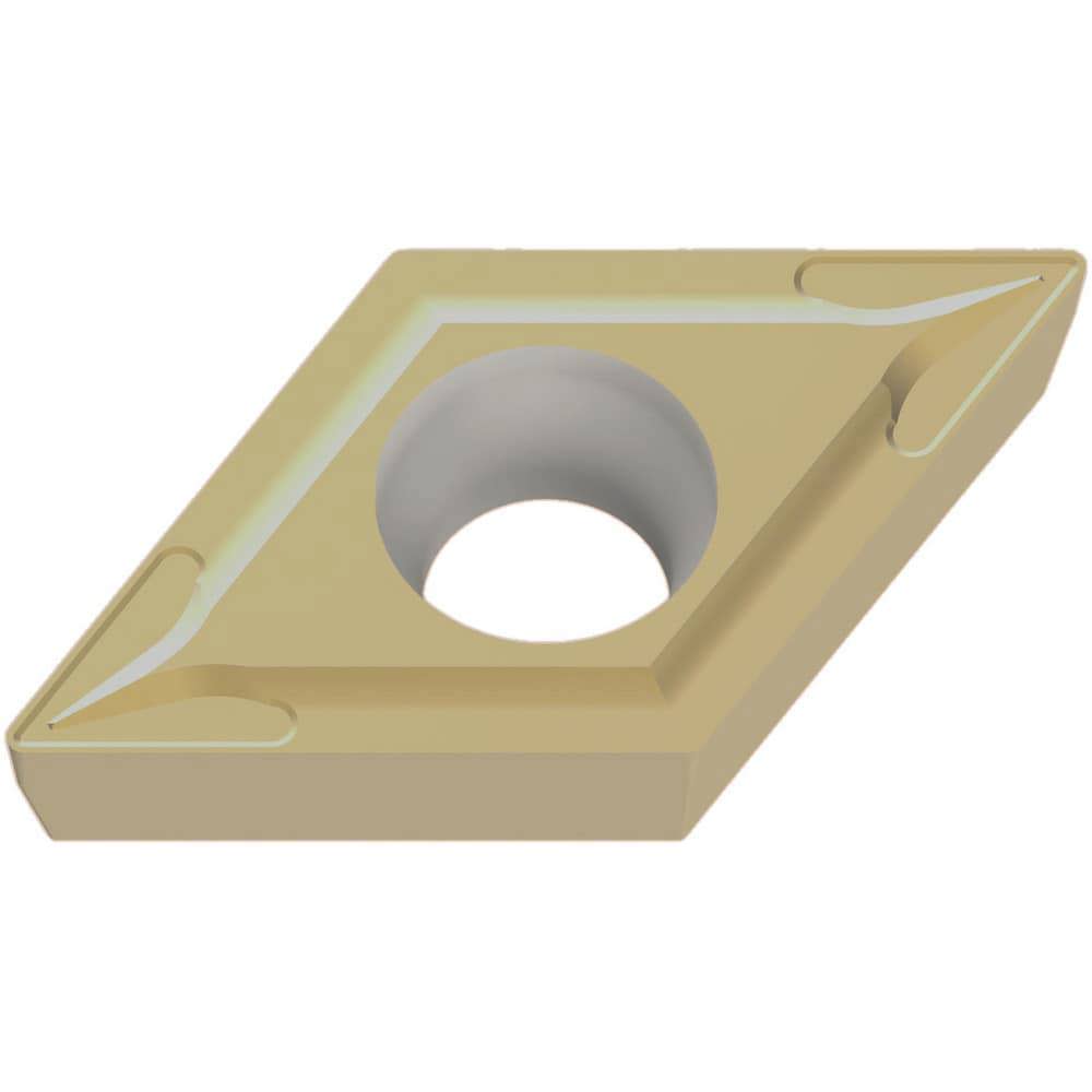 Turning Inserts; Relief Angle: 7.000 ; Insert Style: DCMT ; Corner Radius (mm): 0.80 ; Corner Radius (Inch): 1/32 ; Corner Radius (Decimal Inch): 0.0312 ; Included Angle: 55.00