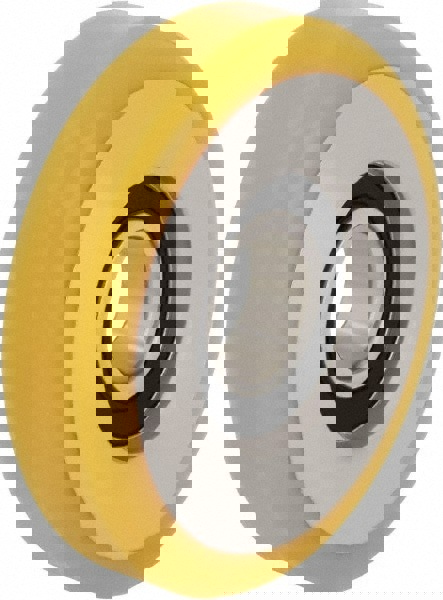 Caster Wheel: Polyurethane-Elastomer Blickle Extrathane, 12 mm Axle