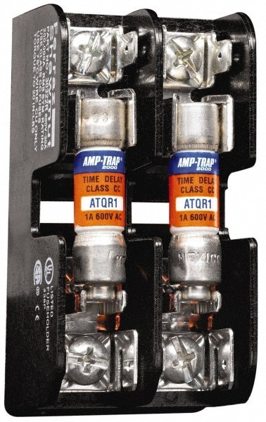 1 Pole, 14 to 2 AWG, 600 VAC/VDC, 30 Amp, DIN Rail Mount, Screw Mount Fuse Block