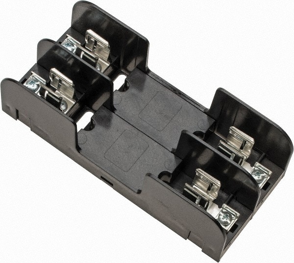 2 Pole, 10 to 14 AWG, 250/600 VAC/VDC, 30 Amp, Screw Mount Fuse Block