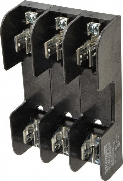 3 Pole, 10 to 14 AWG, 250/600 VAC/VDC, 30 Amp, Screw Mount Fuse Block