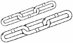 #4/0 Welded Straight Link Coil Chain