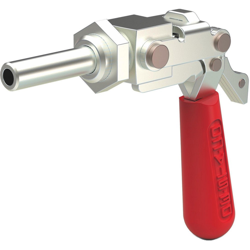 Standard Straight-Line Action Clamps; Load Capacity (N): 1780.00 ; Load Capacity: 1780 ; Plunger Travel (Decimal Inch): 1.5000 ; Plunger Travel: 1.5in ; Plunger Shape: Round ; Plunger Thread Size: M8