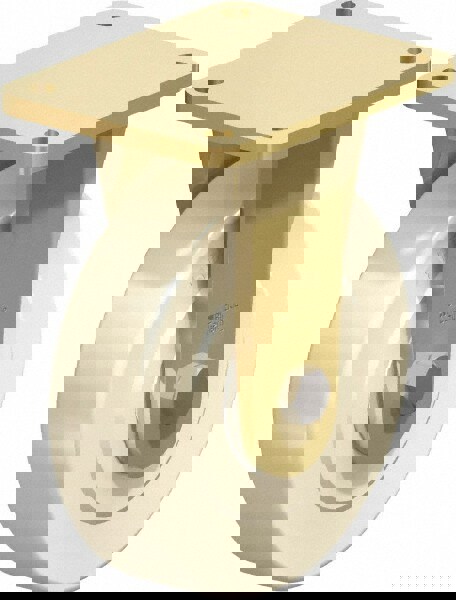 Rigid Top Plate Caster: Cast Nylon, 8