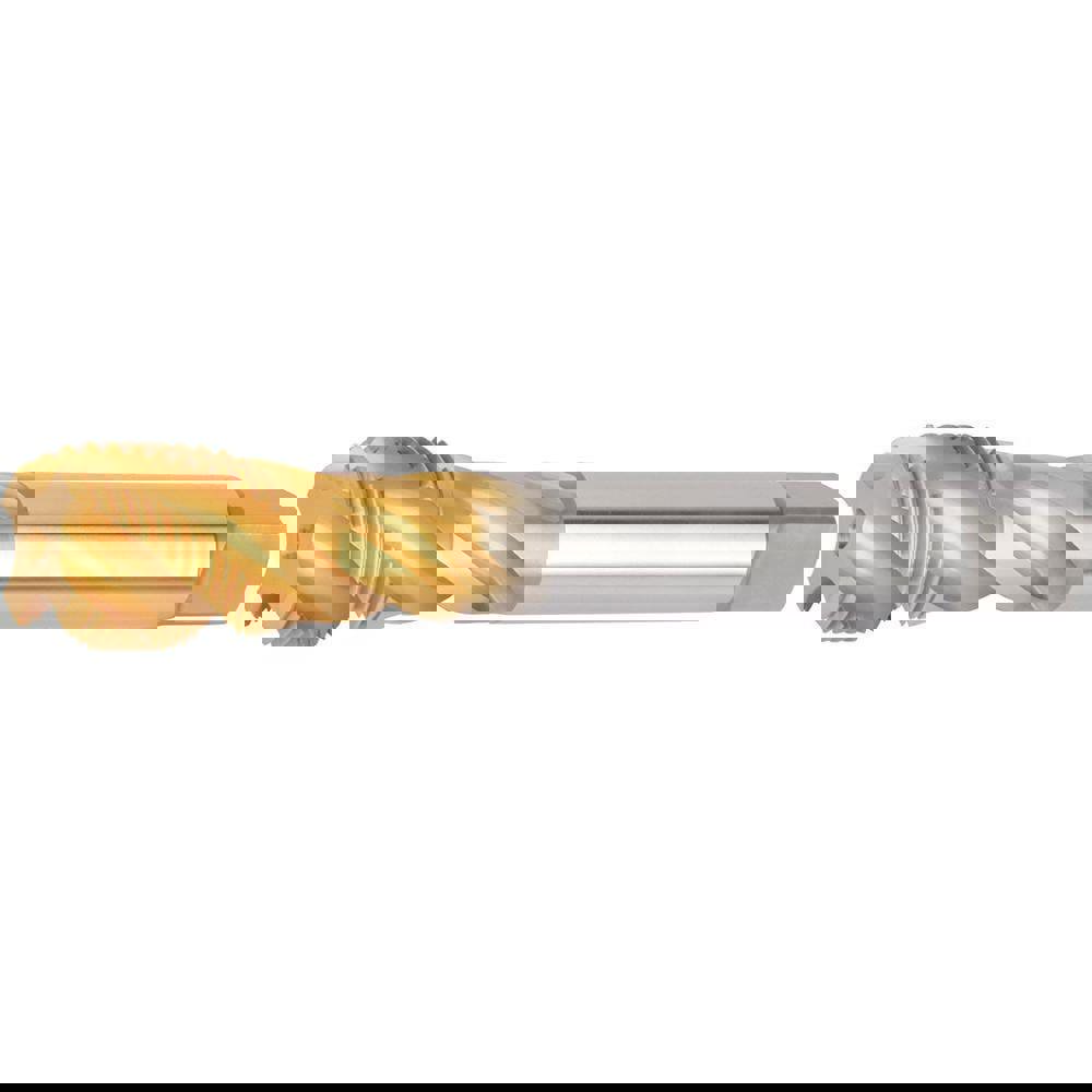 Spiral Flute Pipe Taps; Thread Size (Inch): 1/4-19 ; Overall Length (Decimal Inch): 3.9400 ; Chamfer: Semi-Bottoming ; Thread Standard: BSPP ; Flute Direction: Right Hand ; Helix Angle: 42