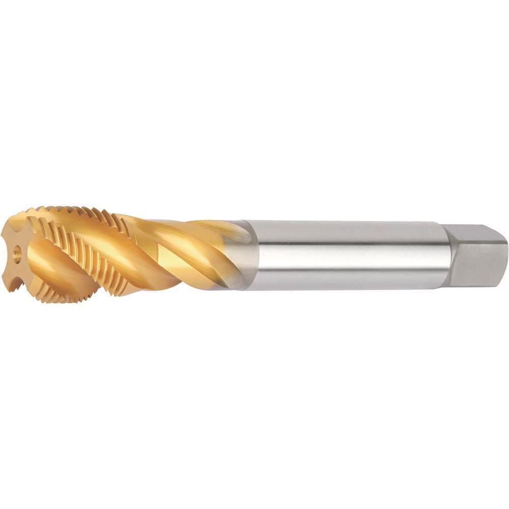 Spiral Flute Pipe Taps; Thread Size (Inch): 3/4-14 ; Overall Length (Decimal Inch): 5.5100 ; Chamfer: Semi-Bottoming ; Thread Standard: BSPP ; Flute Direction: Right Hand ; Helix Angle: 42
