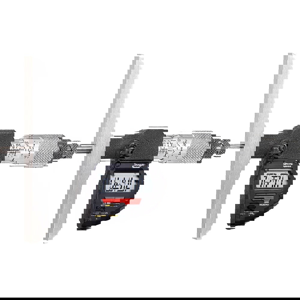 Electronic Depth Micrometers; Maximum Measurement (Inch): 6.00; Number of Rods: 6; Thimble Type: Plain; Calibrated: No; Traceability Certification Included: No; Resolution (Decimal Inch): 0.00005; Accuracy (Decimal Inch): 0.000050; Accuracy (mm): 0.0020;