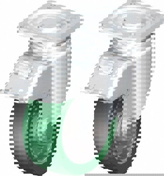 Swivel Top Plate Caster: Polyurethane-Elastomer Blickle Softhane, 4