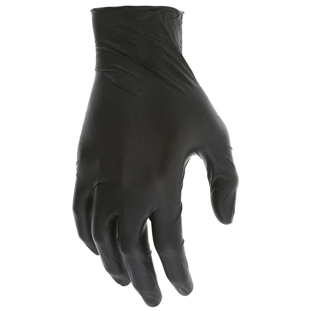 Disposable Glove: Series Nitrishield Stealth, Size Small, 3.7 mil, Not Coated, Nitrile, Food Grade, Powder-Free