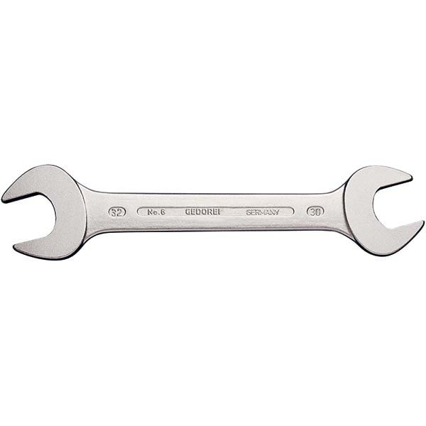 Open End Wrench: Double End Head, 34 mm x 36 mm, Double Ended
