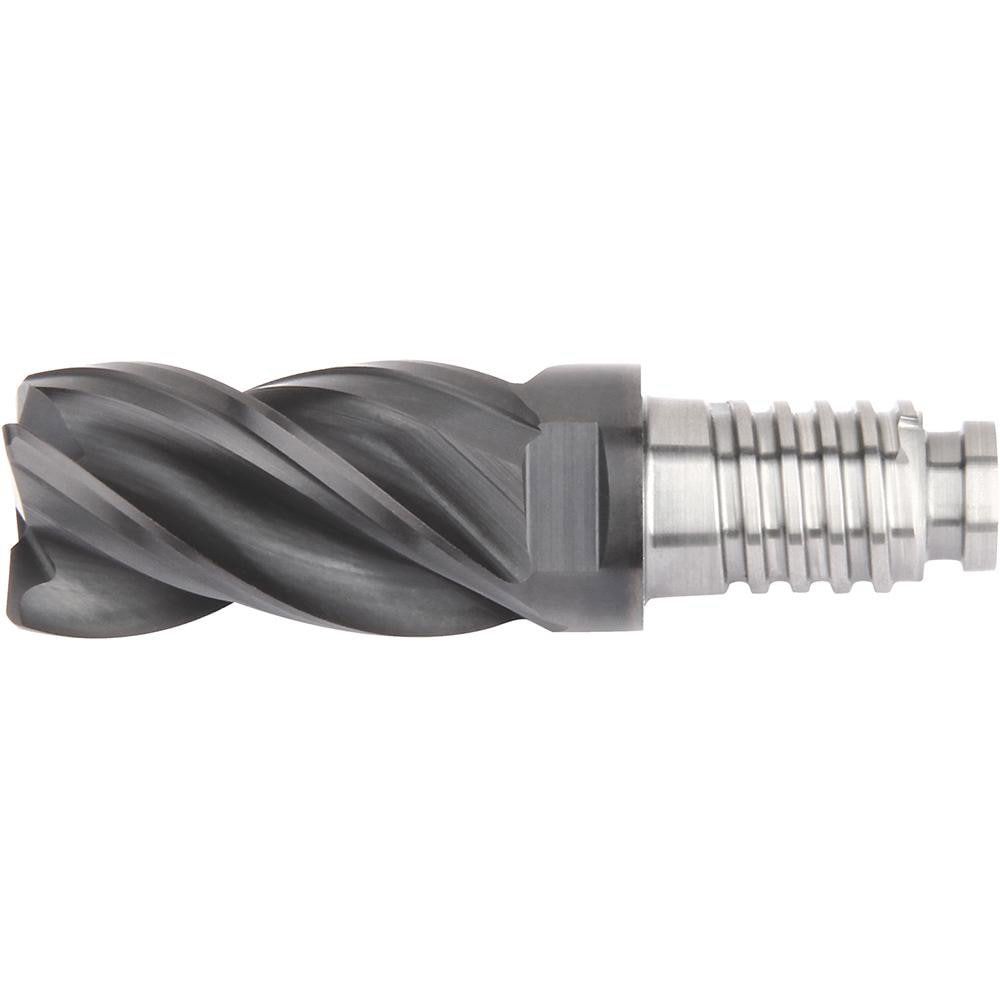 Corner Radius & Corner Chamfer End Mill Heads; Number Of Flutes: 4 ; Coating/Finish: AlTiN ; Mill Diameter (Decimal Inch): 0.75 ; Connection Type: Duo-Lock 20 ; Flute Type: Variable ; Centercutting: Yes