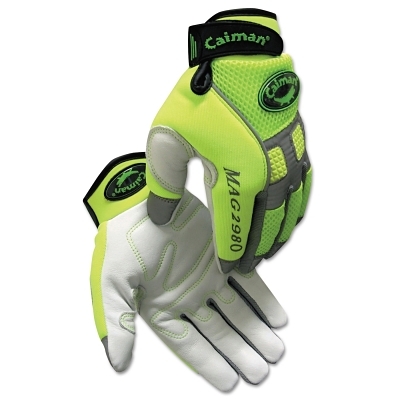MECH GLV HI-VIS GOAT GRAIN PALM