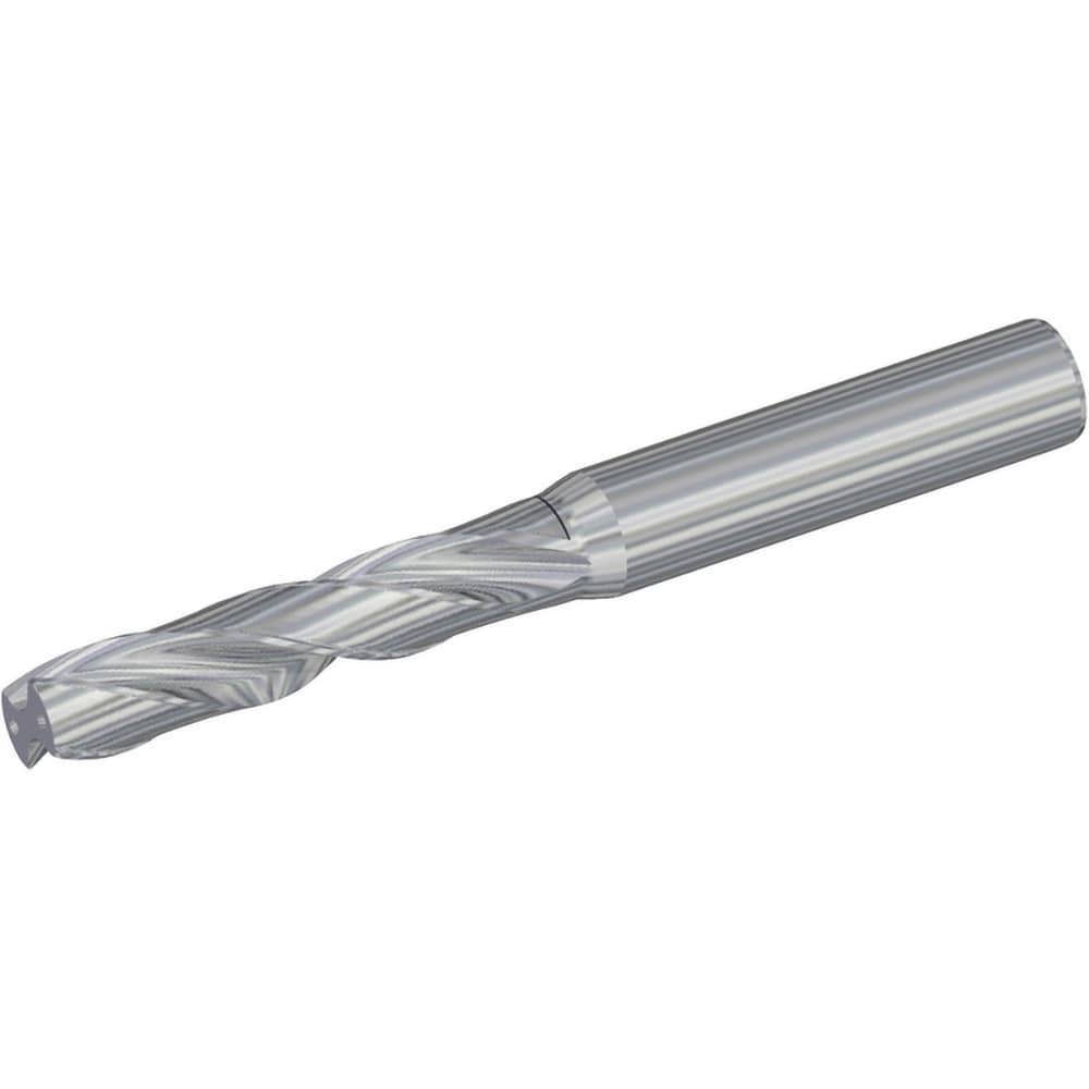 Screw Machine Length Drill Bit: 4.90 mm Dia, 180 deg Point, Solid Carbide