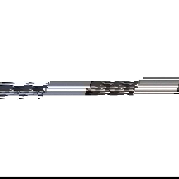 Square End Mill: 1/16'' Dia, 1/2'' LOC, 1/8'' Shank Dia, 2'' OAL, 2 Flutes, Solid Carbide