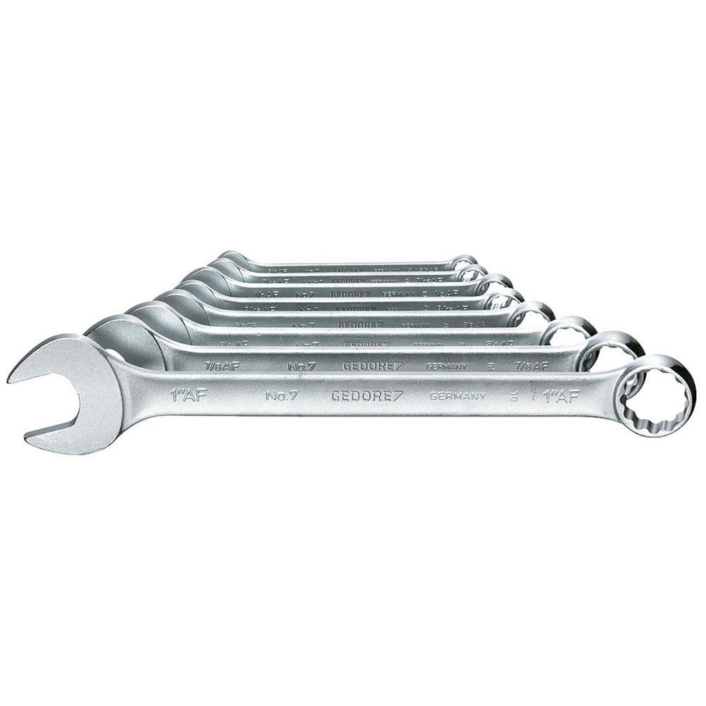 Spanner Wrenches & Sets; Set Type: Combination ; Container Type: Loose ; Wrench Material: Vanadium Steel ; Maximum Capacity (Inch): 1 ; Number Of Pieces: 8 ; Overall Length (Inch): 5.51; 5.91; 6.69; 7.09; 7.87; 9.06; 10.31; 11.89