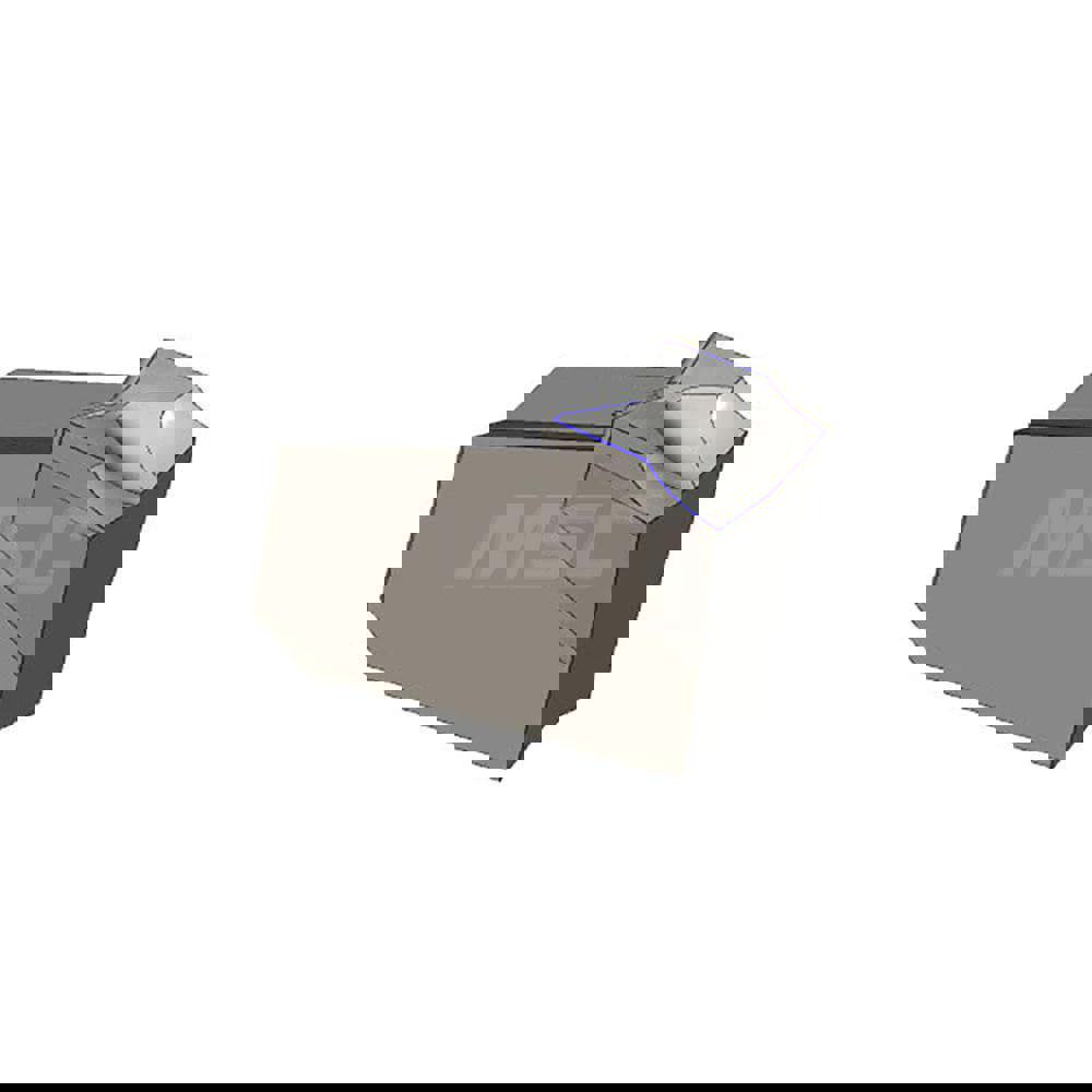 Cutoff Insert: GFR3JS-8D IC328, Carbide, 3 mm Cutting Width