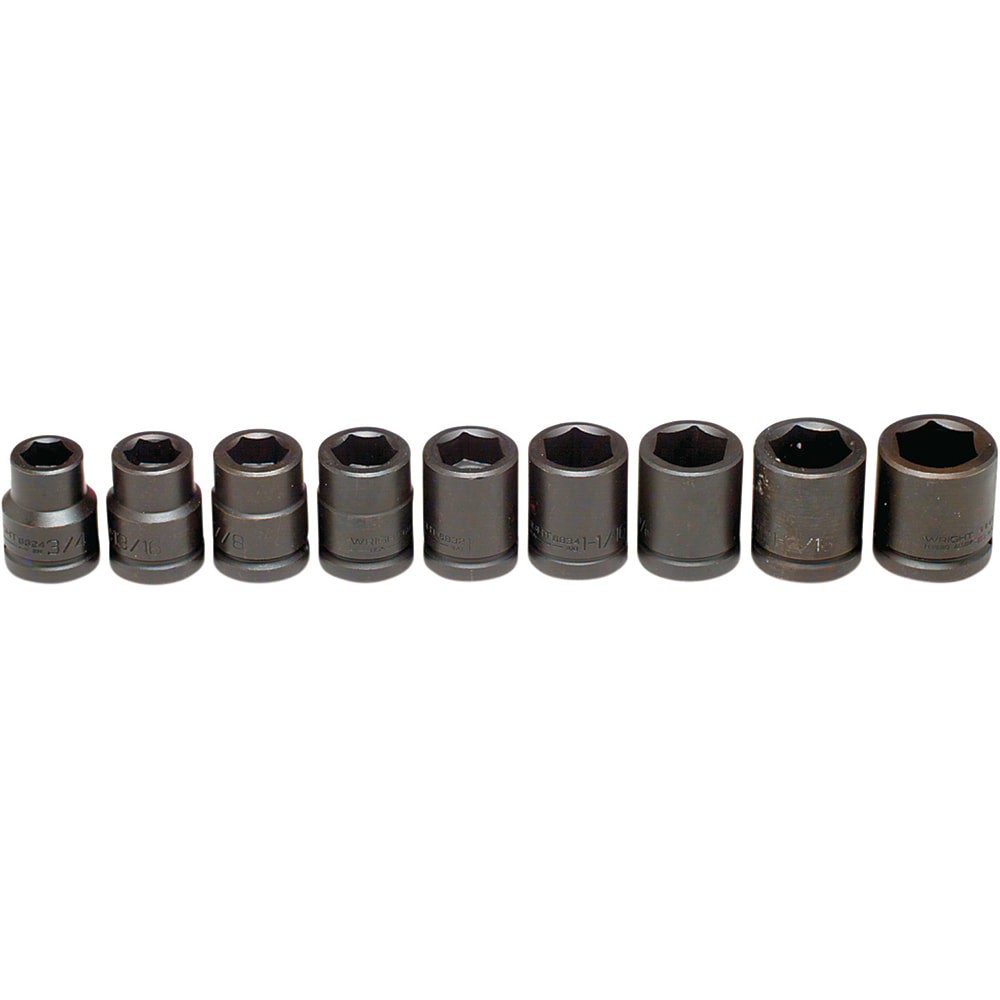 Socket Set: 9 Pc