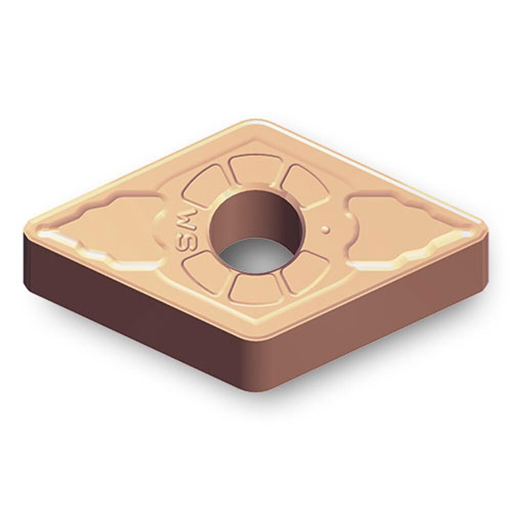 Turning Inserts; Relief Angle: 0 ; Insert Style: DNMG ; Corner Radius (Decimal Inch): 0.0310 ; Included Angle: 55.0 ; Manufacturer Grade: TT7005 ; Coating/Finish: TiN; TiCN; Al2O3