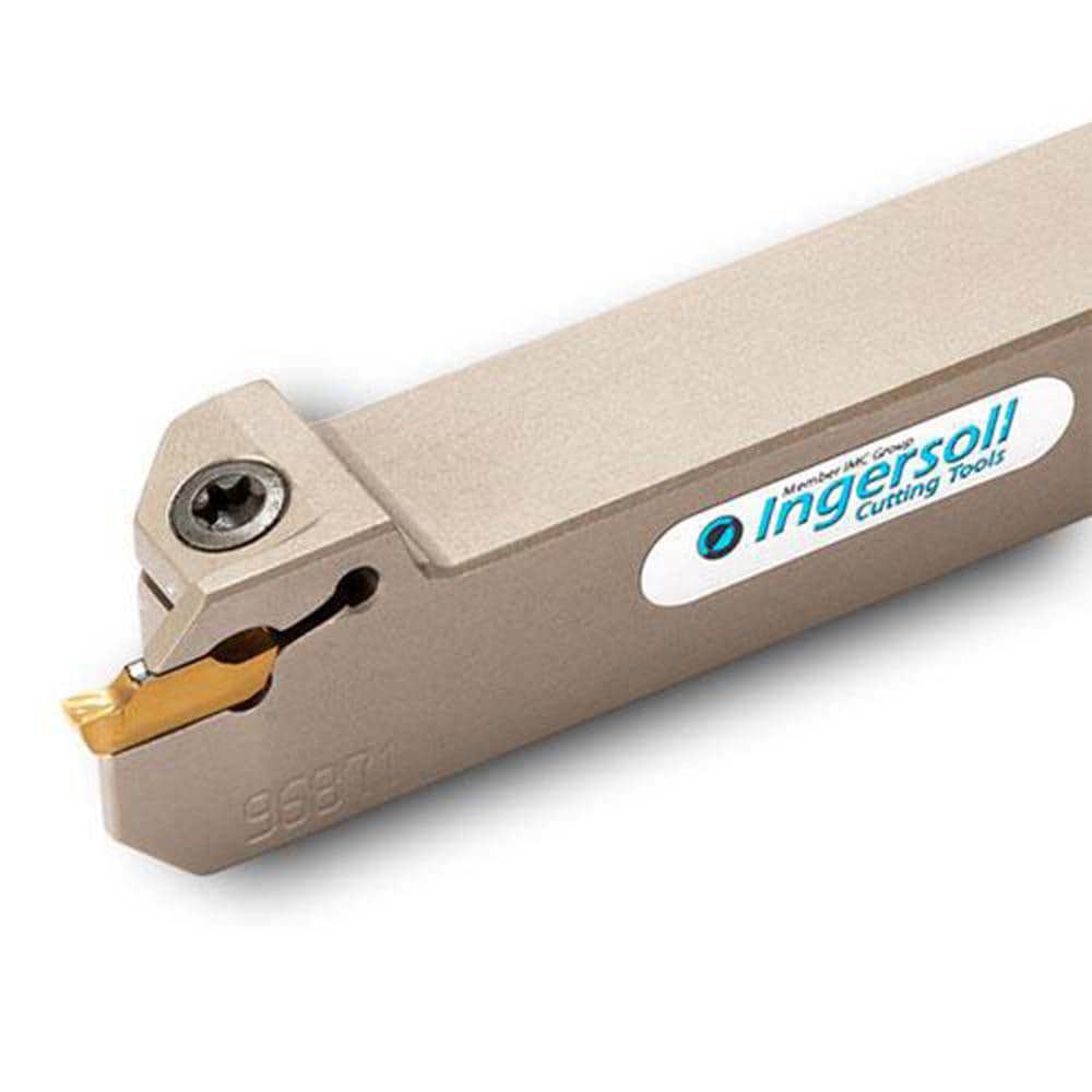 Indexable Grooving Toolholders; Toolholder Type: External Grooving ; Insert Seat Size: 2 ; Cutting Direction: Right Hand ; Maximum Depth of Cut (Decimal Inch): 0.2750 ; Minimum Groove Width (Decimal Inch): 0.0790 ; Toolholder Style: TTSER