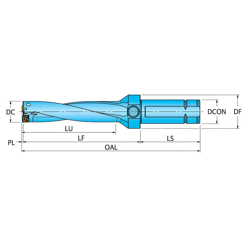 Drill Bodies; Maximum Drill Depth: 7.5000in ; Drill Depth by Diameter Ratio: 4xD ; Maximum Depth of Cut (Decimal Inch): 7.5000 ; Shank Type: Combination Shank ; Shank Diameter (Inch): 1-1/2 ; Cutting Direction: Right Hand