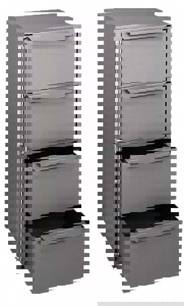 4 Drawer Small Parts Lockable Storage Cabinet