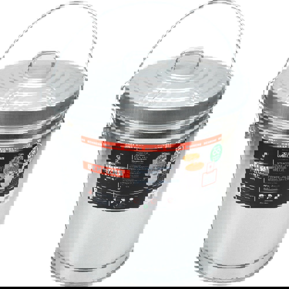 Galvanized Steel Trash Can: