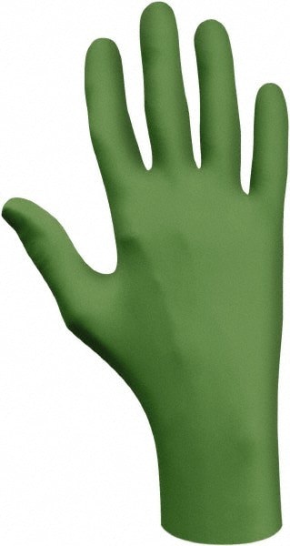 Disposable Glove: Size Large, 4.0 mil, Nitrile Coated, Nitrile, Food Grade, Powder-Free, Biodegradable