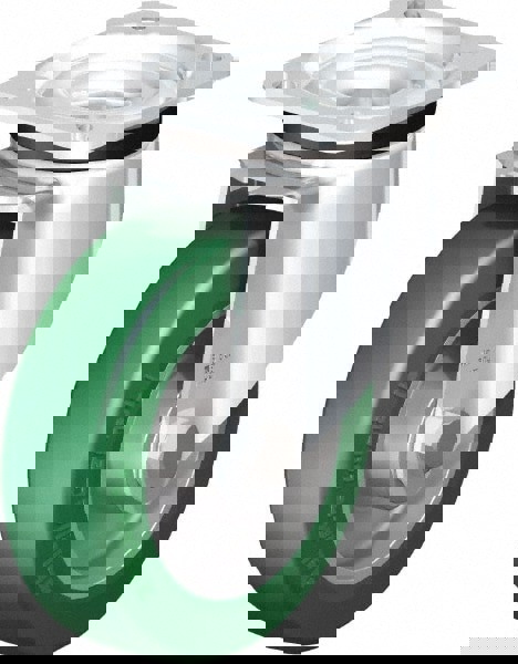 Swivel Top Plate Caster: Polyurethane-Elastomer Blickle Softhane, 5