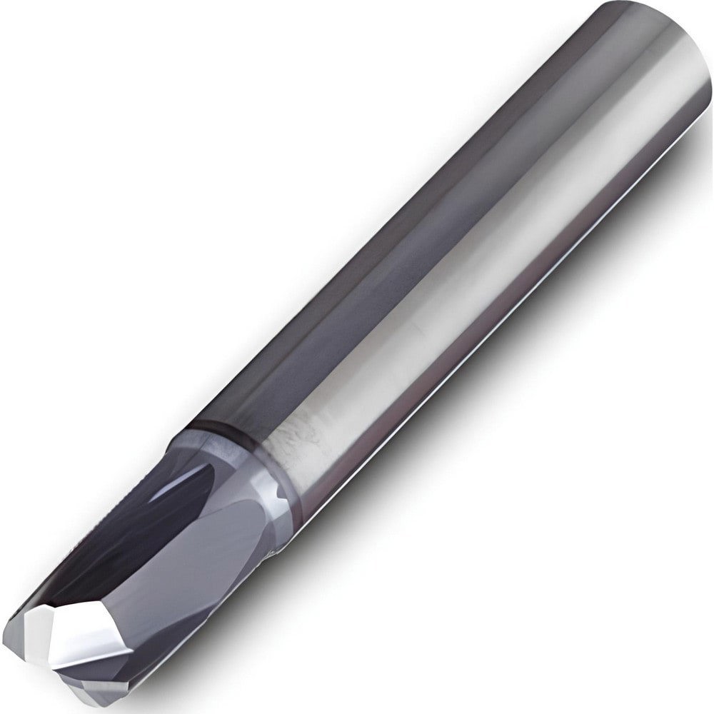 High-Feed End Mills; Mill Diameter (mm): 4.00 ; Program Radius (mm): 0.20 ; Number of Flutes: 2 ; Material: Solid Carbide ; Finish/Coating: TiAlN ; Length of Cut (mm): 4.0000