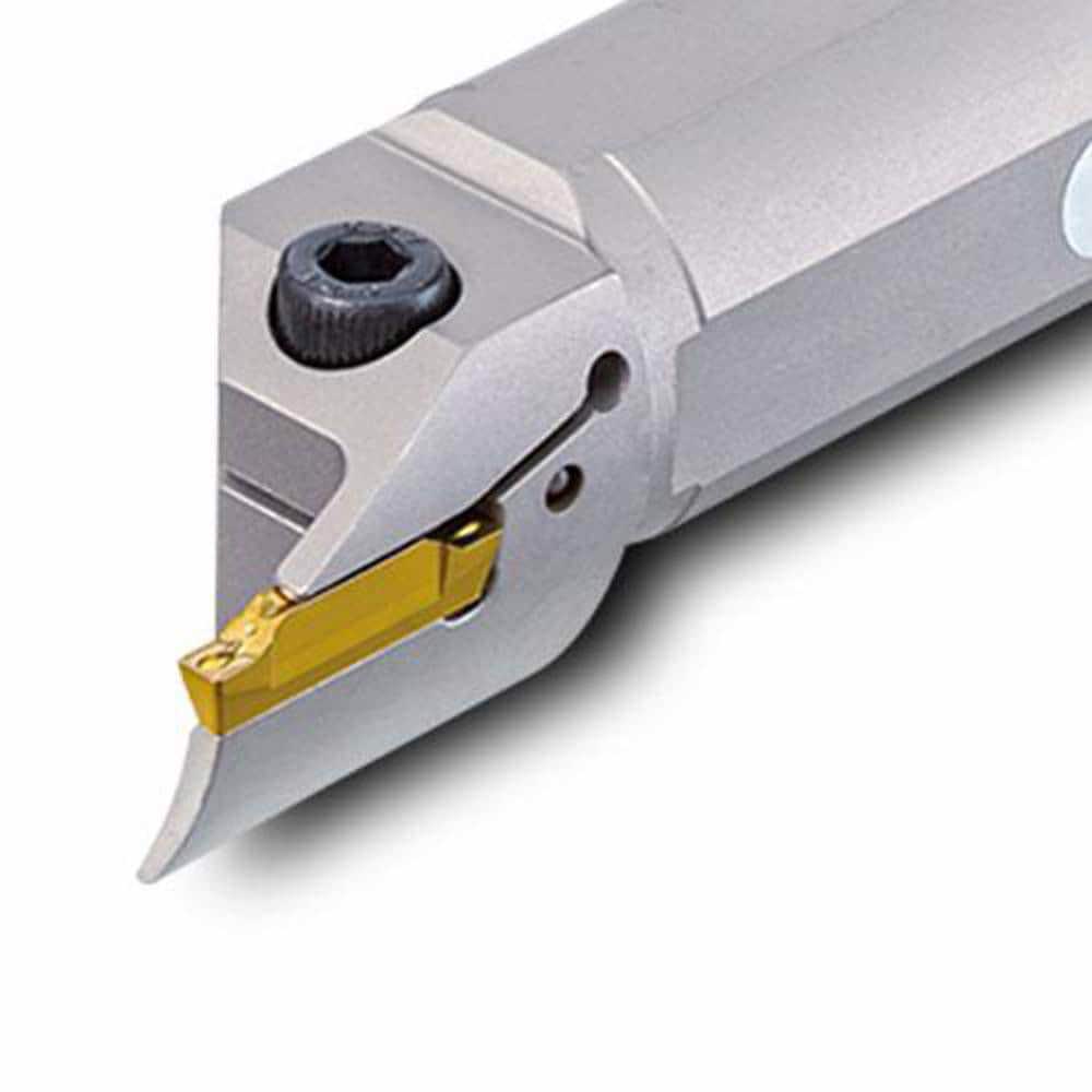 Indexable Grooving Toolholders; Toolholder Type: Face Grooving ; Insert Seat Size: 4 ; Cutting Direction: Right Hand ; Maximum Depth of Cut (Decimal Inch): 0.4720 ; Minimum Groove Width (Decimal Inch): 0.1570 ; Toolholder Style: TTFIR
