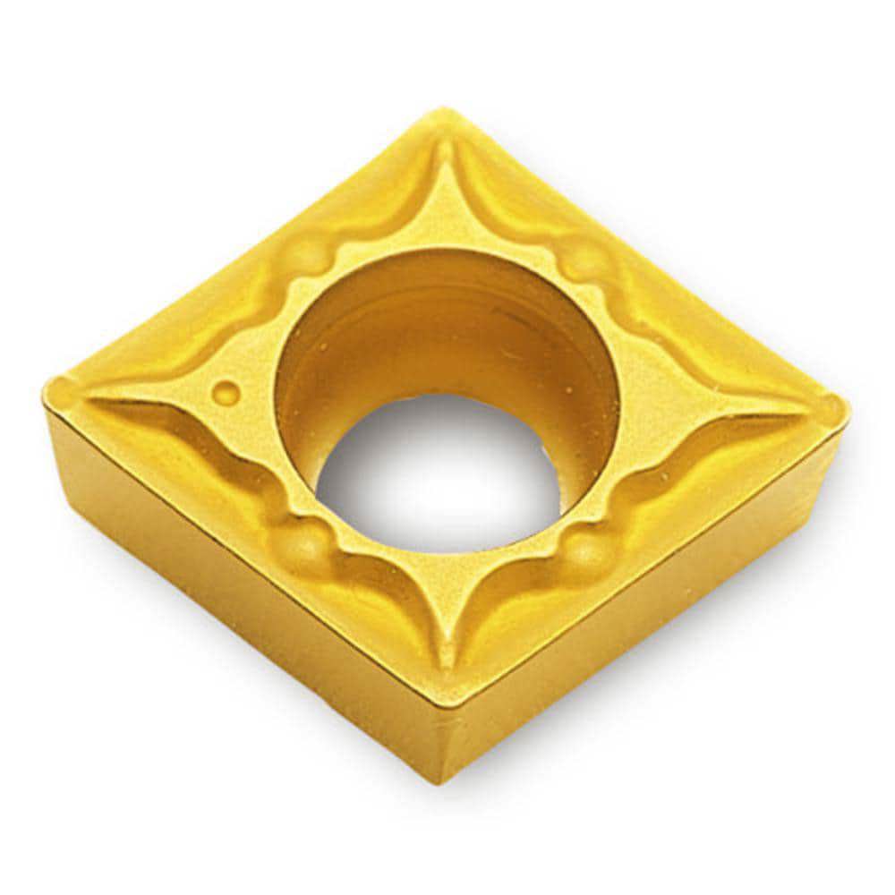 Turning Inserts; Relief Angle: 7 ; Insert Style: CCMT ; Corner Radius (Decimal Inch): 0.0160 ; Included Angle: 80.0 ; Manufacturer Grade: TT7005 ; Coating/Finish: TiN; TiCN; Al2O3
