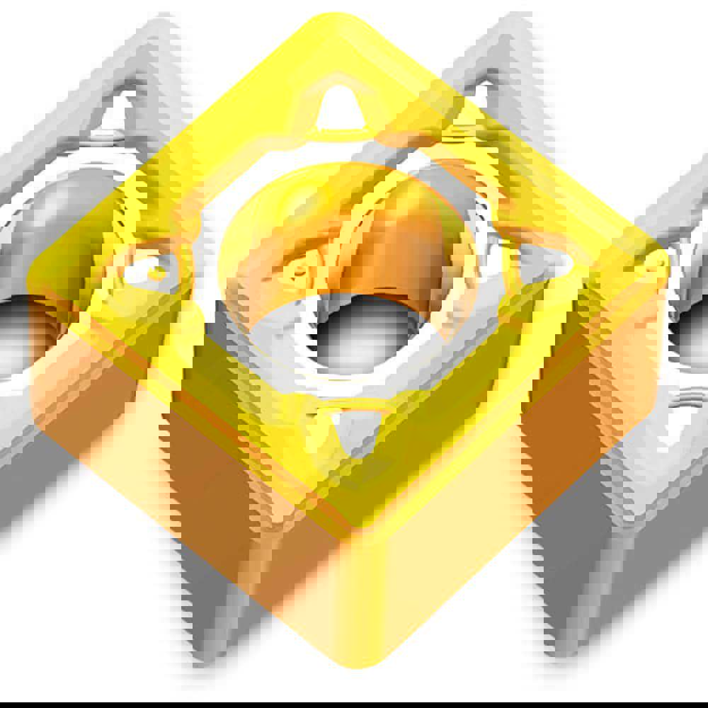 Turning Inserts; Relief Angle: 0 ; Insert Style: SNMG ; Corner Radius (Decimal Inch): 0.0310 ; Included Angle: 90.0 ; Manufacturer Grade: TT9080 ; Coating/Finish: AlTiN; TiN