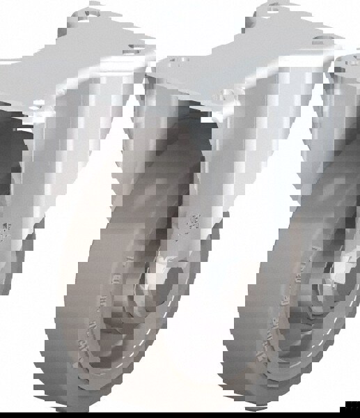 Rigid Top Plate Caster: Solid Rubber, 4