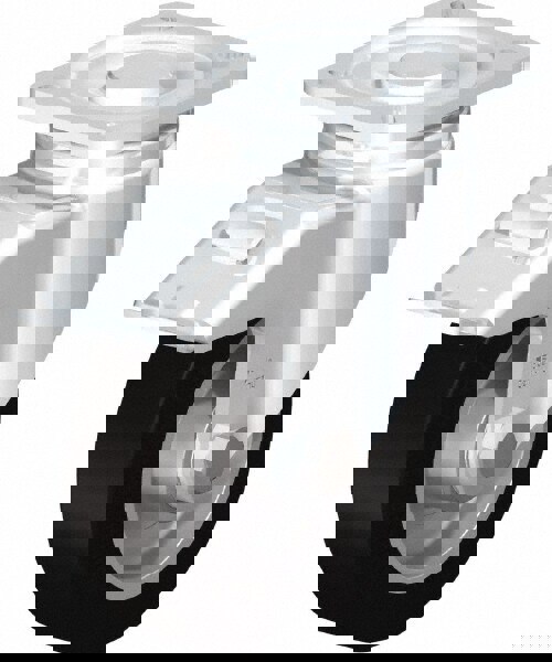 Swivel Top Plate Caster: Solid Rubber, 5