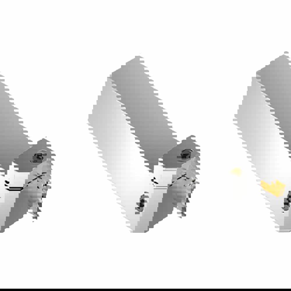 Indexable Grooving-Cutoff Toolholder: EVSBR2525M0626350999C, 6 to 6 mm Groove Width, 26 mm Max Depth of Cut, Right Hand