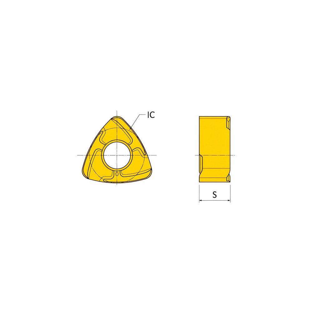 Milling Insert: UNEU1307R-M IN2504 IN2504, Solid Carbide