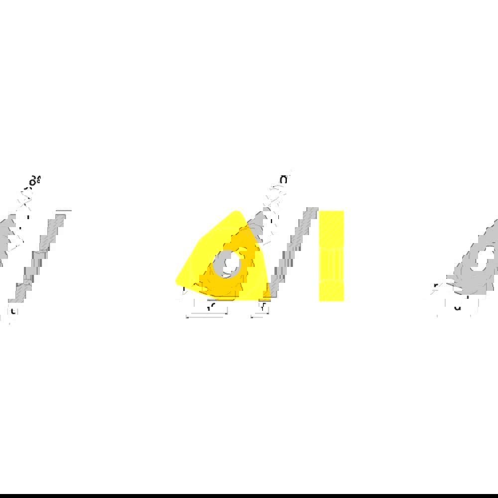 Turning Inserts; Relief Angle: 0 ; Insert Style: WNMX ; Corner Radius (Decimal Inch): 0.0310 ; Included Angle: 80.0 ; Manufacturer Grade: TT5080 ; Coating/Finish: AlTiN; TiN